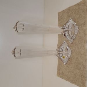 Rosenthal Classic Crystal Taper Candle Holders - Two